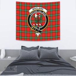 MacLaine of Loch Buie Tartan Home Decor Scottish Plaid Tartan Crest Tapestry ScotsTee