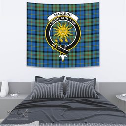 MacLeod of Harris Ancient Tartan Home Decor Scottish Plaid Tartan Crest Tapestry ScotsTee