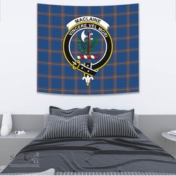 MacLaine of Loch Buie Hunting Ancient Tartan Home Decor Scottish Plaid Tartan Crest Tapestry ScotsTee