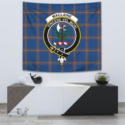 MacLaine of Loch Buie Hunting Ancient Tartan Home Decor Scottish Plaid Tartan Crest Tapestry ScotsTee