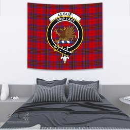 Leslie Modern Tartan Home Decor Scottish Plaid Tartan Crest Tapestry ScotsTee