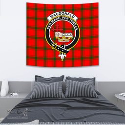 MacDonald of Sleat Tartan Home Decor Scottish Plaid Tartan Crest Tapestry ScotsTee