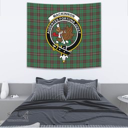 MacKinnon Hunting Ancient Tartan Home Decor Scottish Plaid Tartan Crest Tapestry ScotsTee