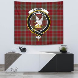 Lindsay Weathered Tartan Home Decor Scottish Plaid Tartan Crest Tapestry ScotsTee