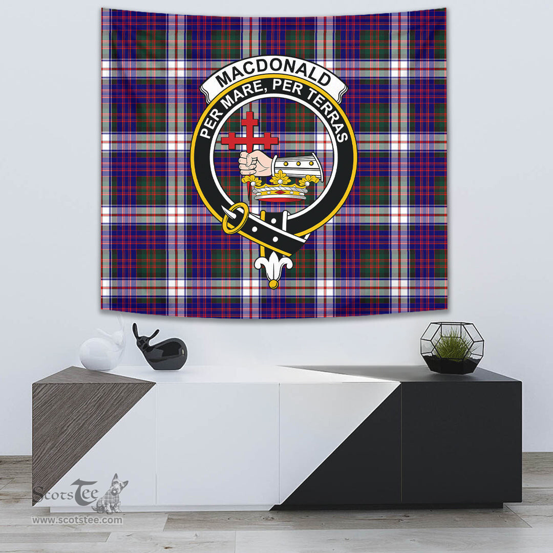 MacDonald Dress Modern Tartan Home Decor Scottish Plaid Tartan Crest Tapestry ScotsTee