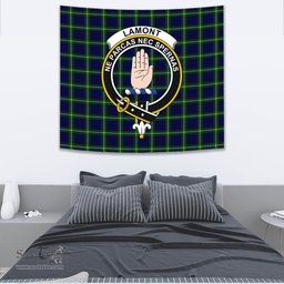 Lamont Modern Tartan Home Decor Scottish Plaid Tartan Crest Tapestry ScotsTee