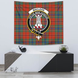 MacLean of Duart Ancient Tartan Home Decor Scottish Plaid Tartan Crest Tapestry ScotsTee