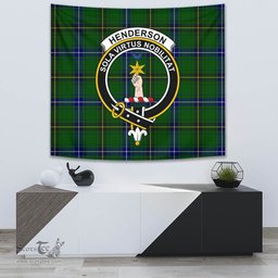 Henderson Modern Tartan Home Decor Scottish Plaid Tartan Crest Tapestry ScotsTee