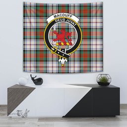 MacDuff Dress Ancient Tartan Home Decor Scottish Plaid Tartan Crest Tapestry ScotsTee
