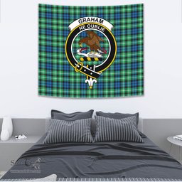 Graham of Montrose Ancient Tartan Home Decor Scottish Plaid Tartan Crest Tapestry ScotsTee