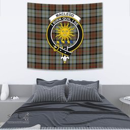 MacLeod of Harris Weathered Tartan Home Decor Scottish Plaid Tartan Crest Tapestry ScotsTee
