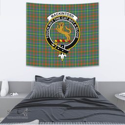 MacKintosh Hunting Ancient Tartan Home Decor Scottish Plaid Tartan Crest Tapestry ScotsTee
