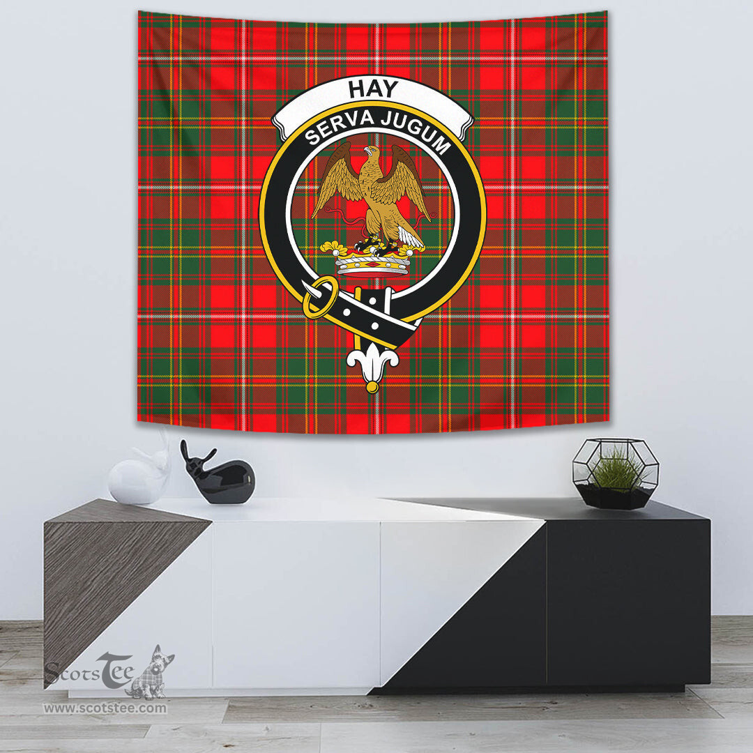 Hay Modern Tartan Home Decor Scottish Plaid Tartan Crest Tapestry ScotsTee