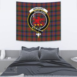 MacDuff Hunting Modern Tartan Home Decor Scottish Plaid Tartan Crest Tapestry ScotsTee