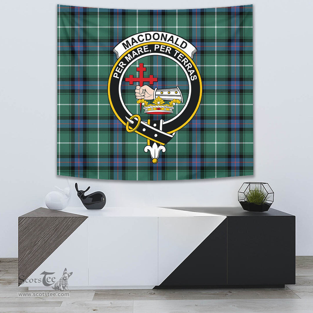 MacDonald of the Isles Hunting Ancient Tartan Home Decor Scottish Plaid Tartan Crest Tapestry ScotsTee