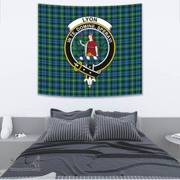 Lyon Clan Tartan Home Decor Scottish Plaid Tartan Crest Tapestry ScotsTee
