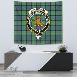 MacThomas Ancient Tartan Home Decor Scottish Plaid Tartan Crest Tapestry ScotsTee