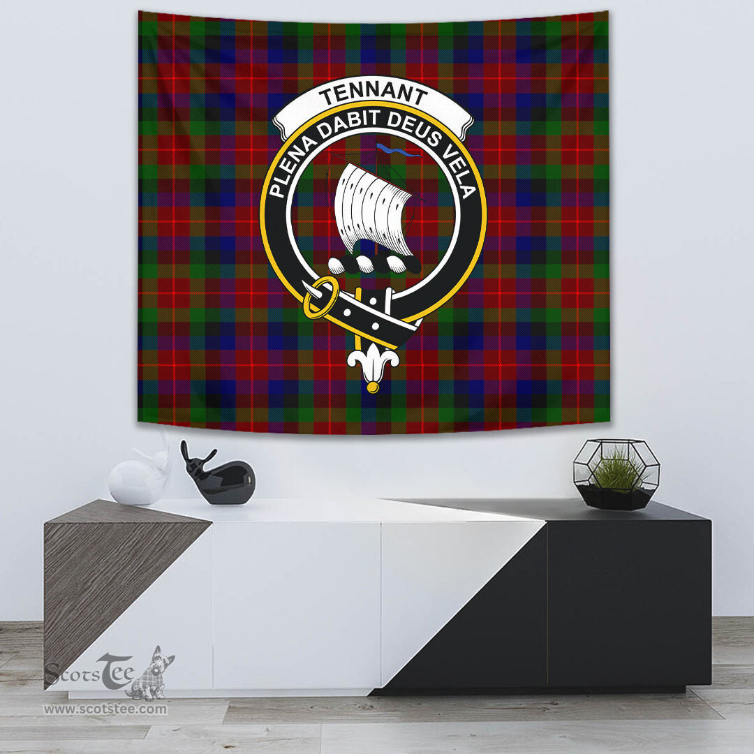 Tennant Tartan Home Decor Scottish Plaid Tartan Crest Tapestry ScotsTee