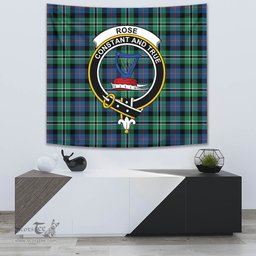 Rose Hunting Ancient Tartan Home Decor Scottish Plaid Tartan Crest Tapestry ScotsTee
