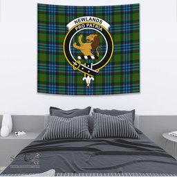 Newlands of Lauriston Tartan Home Decor Scottish Plaid Tartan Crest Tapestry ScotsTee
