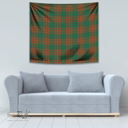 Menzies Green Ancient Tartan Home Decor Scottish Plaid Tartan Tapestry ScotsTee