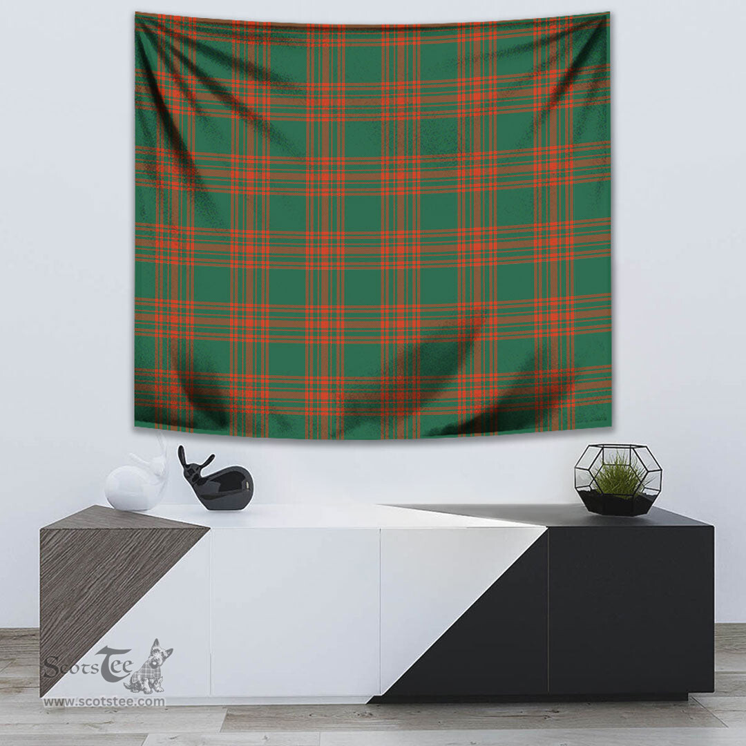 Menzies Green Ancient Tartan Home Decor Scottish Plaid Tartan Tapestry ScotsTee