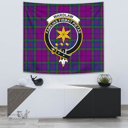Wardlaw Modern Tartan Home Decor Scottish Plaid Tartan Crest Tapestry ScotsTee