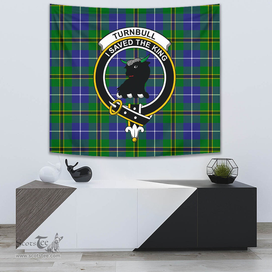 Turnbull Hunting Tartan Home Decor Scottish Plaid Tartan Crest Tapestry ScotsTee