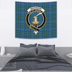 Matheson Hunting Ancient Tartan Home Decor Scottish Plaid Tartan Crest Tapestry ScotsTee