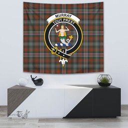 Murray of Atholl Weathered Tartan Home Decor Scottish Plaid Tartan Crest Tapestry ScotsTee