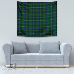 Stewart Hunting Modern Tartan Home Decor Scottish Plaid Tartan Tapestry ScotsTee