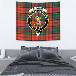 Stewart of Appin Ancient Tartan Home Decor Scottish Plaid Tartan Crest Tapestry ScotsTee