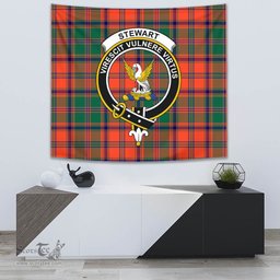 Stewart of Appin Ancient Tartan Home Decor Scottish Plaid Tartan Crest Tapestry ScotsTee