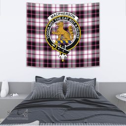 MacPherson Hunting Modern Tartan Home Decor Scottish Plaid Tartan Crest Tapestry ScotsTee