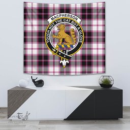 MacPherson Hunting Modern Tartan Home Decor Scottish Plaid Tartan Crest Tapestry ScotsTee