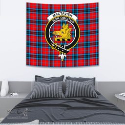 MacTavish Modern Tartan Home Decor Scottish Plaid Tartan Crest Tapestry ScotsTee