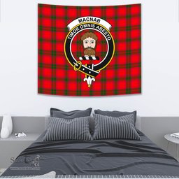 MacNab Modern Tartan Home Decor Scottish Plaid Tartan Crest Tapestry ScotsTee