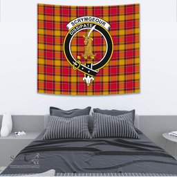 Scrymgeour Tartan Home Decor Scottish Plaid Tartan Crest Tapestry ScotsTee