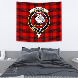 Wemyss Modern Tartan Home Decor Scottish Plaid Tartan Crest Tapestry ScotsTee