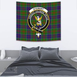 Stewart of Appin Hunting Modern Tartan Home Decor Scottish Plaid Tartan Crest Tapestry ScotsTee