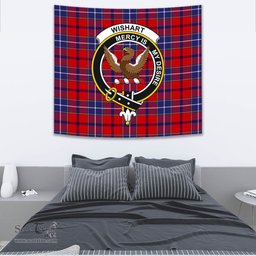 Wishart Dress Tartan Home Decor Scottish Plaid Tartan Crest Tapestry ScotsTee