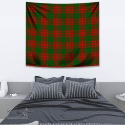 Menzies Green Modern Tartan Home Decor Scottish Plaid Tartan Tapestry ScotsTee