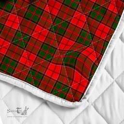 Scottish Cairns Clan Badge Tartan Royal Scottish Unicorn Tartan Quilt