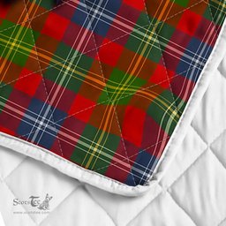 Scottish Forrester Clan Badge Tartan Royal Scottish Unicorn Tartan Quilt