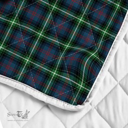 Scottish Bannatyne Clan Badge Tartan Royal Scottish Unicorn Tartan Quilt