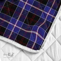 Scottish Dunlop Clan Badge Tartan Royal Scottish Unicorn Tartan Quilt