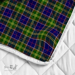 Scottish Arnott Clan Badge Tartan Royal Scottish Unicorn Tartan Quilt