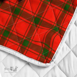 Scottish Darroch Of Gourock Clan Badge Tartan Royal Scottish Unicorn Tartan Quilt