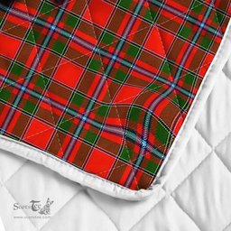 Scottish Butter Clan Badge Tartan Royal Scottish Unicorn Tartan Quilt