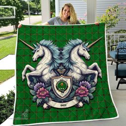 Scottish Don Clan Badge Tartan Royal Scottish Unicorn Tartan Quilt